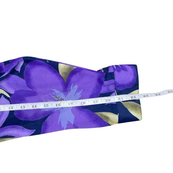 Vtg Susan Graver Style Women's Purple Gold 2pc Tank & Button Down Blouse Plus 3X - Picture 9 of 11